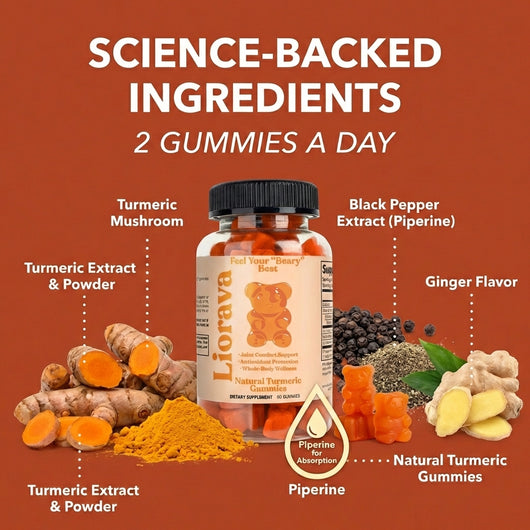 Liorava™ Premium Turmeric Gummies